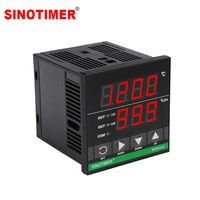 Contrôleur de température et d'humidité SINOTIMER MH0302 - 72x72mm, 85-265VAC, sortie relais, avec câble de capteur de 3m, contrôleur numérique