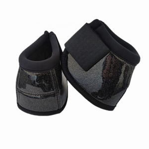 <span class=keywords><strong>Stivali</strong></span> per Cavalli UOO OEM Personalizzati in EVA Nera, Attrezzatura Equestre in Pelle Lucida e Neoprene - Product Image 1