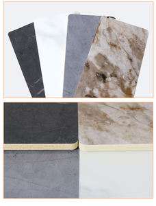 Pannello Murale Interno in Legno di Bambù Carbonizzato di Alta Qualità con Motivo Marmoreo Effetto Pietra Fulminata Foglio di Marmo PET - Product Image 2