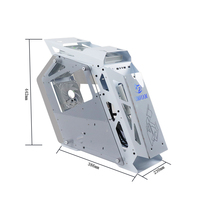 MANMU étui de jeu personnalisé Matx étuis d'ordinateur de jeu PC étui d'armoire de jeu blanc