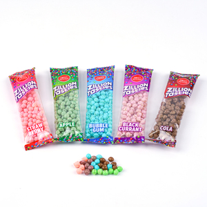 Atacado Vegan Halal Frutas Bolas <span class=keywords><strong>Gummy</strong></span> Embalado Sour Caramelos Doces Custom Exotic Snacks Sucreries Doce Mastigar Frutas Açúcar - Product Image 2