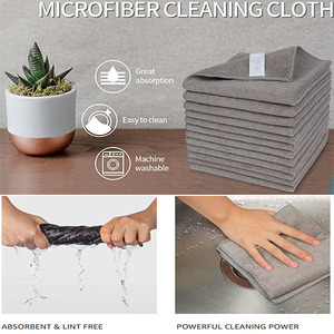 マイクロファイバークリーニングクロス万能マイクロファイバータオルストリークフリーのクリーニングラグ - Product Image 2