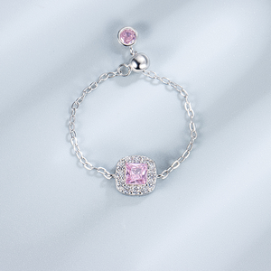 Элитные ювелирные наборы из серебра 925 пробы: колье, браслет, серьги для женщин, с розовым фианитом, для свадьбы и вечеринок, оптом - Product Image 3