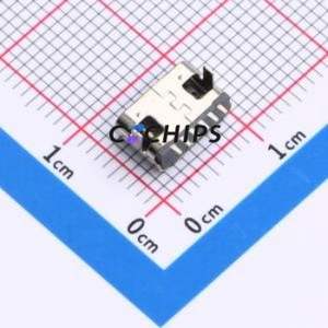 TYPE-C 6P WTL5.5 108 USB Connector SMD Connector Type-C Female Horizontal Mount 6P - Product Image 2