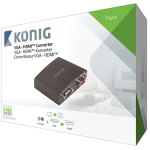 Convertidor Konig Vga a HDMI con entrada RCA y salida HDMI para conversión de señal de audio y video - Product Image 5