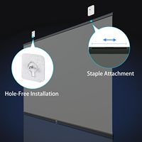 Écran de projection ALR Fresnel suspendu 100 pouces 16:9 4/8K HDR et 3D actif pour cinéma (Long/Standard)