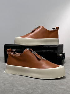 Giày nam đế dày chất lượng cao mùa thu 2024, kiểu dáng cổ thấp, phong cách retro, thời thượng - Product Image 4