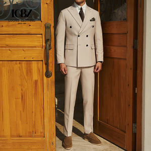 Costume deux pièces de couleur unie pour hommes avec manteau et <span class=keywords><strong>pantalon</strong></span> Tissu de <span class=keywords><strong>haute</strong></span> qualité de grande <span class=keywords><strong>taille</strong></span> pour vêtements de cérémonie directement du fournisseur - Product Image 4