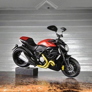 Modelo de Motocicleta Deportiva <span class=keywords><strong>Ducati</strong></span> Devil a Escala <span class=keywords><strong>1</strong></span>/<span class=keywords><strong>18</strong></span>, de Plástico y Aleación Fundida a Presión, para Niños de 8+ Años, Regalo - Product Image 3