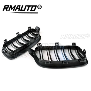 2 Piezas Parrilla Delantera Estilo M para Coche, Rejilla de Riñón Brillante Negra para BMW Serie 3 F30 F35 2012-2016, Kits de Estilismo para Carrocería - Product Image 6