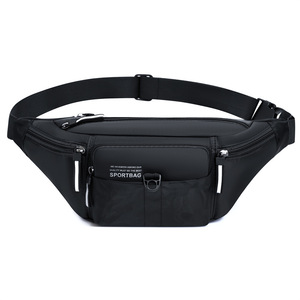 Men's Fanny Pack Large Capacity Adjustable Strap Outdoor Sport Bag Unisex Waist Bag Solid Color Multi Functional Travel Bag - Product Image 5