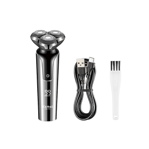 KEMEI Km-774 Rasoir <span class=keywords><strong>électrique</strong></span> à trois têtes 360 3D flottantes pour barbe, affichage LCD 4W, haute vitesse - Product Image 6