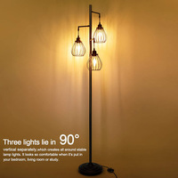 Moderne luxe américain rustique antique industriel arbre Design LED lampadaire E26 Base fer pour salon chambre bureau hôtel