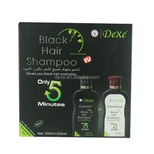 Tinte Orgánico Negro para el Cabello en Crema <span class=keywords><strong>sin</strong></span> Amoníaco, Directo de Fábrica DEXE, para Hombres y Mujeres, Cubre las Canas y el Cabello Blanco - Product Image 3