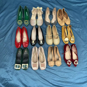 Chaussures plates et sandales d'été pour femmes de <span class=keywords><strong>grande</strong></span> qualité, en vrac, usagées, bon marché, chaussures à talons hauts pour femmes - Product Image 1