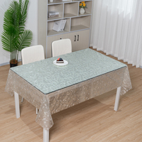 Nappe en PVC transparente avec paillettes dorées RNPT, imperméable, décorative, pour les tables de mariage, les banquets et les tables à manger