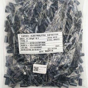 Whole -Sale KF681M016F160A 8*16 <b>Capacitors</b> Through-Hole Electrolytic <b>Capacitors</b> 680uF 20% 16V - Product Image 1