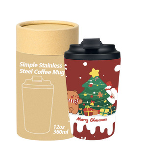 Gobelet isotherme en acier inoxydable <span class=keywords><strong>à</strong></span> double paroi sans BPA <span class=keywords><strong>de</strong></span> 8/12 oz avec couvercle, idéal pour les cadeaux <span class=keywords><strong>de</strong></span> <span class=keywords><strong>Noël</strong></span> en gros - Product Image 1