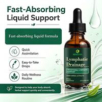 Gouttes liquides de drainage lymphatique GMP Factory, complexe à base de plantes pour le soutien lymphatique, pour la santé du système lymphatique et l'équilibre immunitaire, végétalien