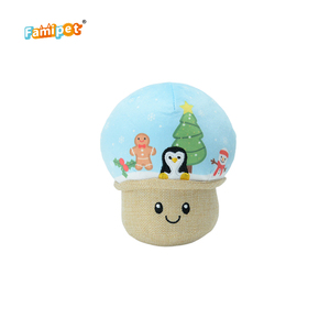 Famipet Manufacturer Wholesale New Christmas <b>Crystal</b> <b>Ball</b> Design Soft Stuffed Crinkle Pet Plush Toy Squeaky Dog Toy - Product Image 4