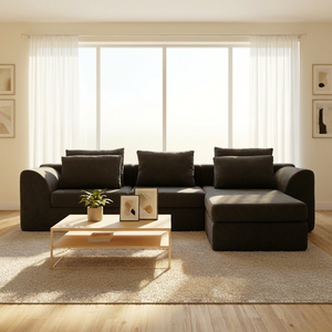 Divano a L con 6, 7, 8 Posti, Imbottitura in Memory Foam Sottovuoto, Fornitura Diretta dalla Fabbrica - Product Image 2