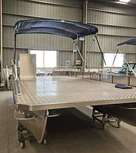 <span class=keywords><strong>Bateau</strong></span> à fond plat en aluminium soudé de 4,2 m (14 pieds) pour petits poissons, style ponton, bateaux ouverts, prix de bateaux de pêche <span class=keywords><strong>Panga</strong></span> d'<span class=keywords><strong>occasion</strong></span> pas chers en Thaïlande - Product Image 3