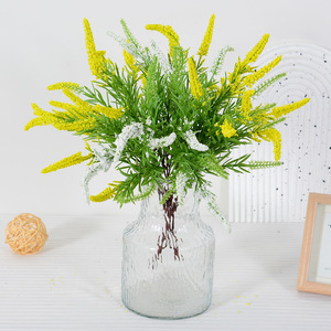 Fleurs artificielles de lavande en soie plastique, réalistes, pour la décoration de la maison, du bureau, de l'hôtel, arrangements floraux, accessoires de photographie - Product Image 2