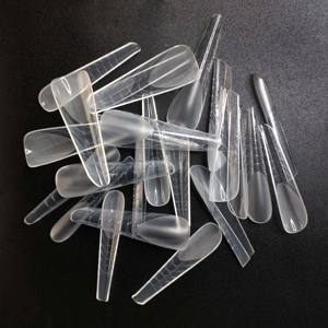 120 pièces, étiquette privée, acrylique, outil d'extension rapide de construction, demi-mat, Transparent, double forme d'ongles, moule, <span class=keywords><strong>couverture</strong></span> complète - Product Image 6