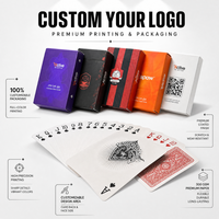 Cartes à jouer en PVC de marque privée, fabrication professionnelle, cartes de poker personnalisées lavables et durables avec boîte imprimée sur mesure