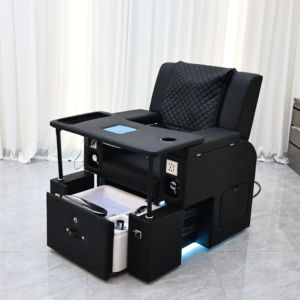 Sillón de Pedicura Eléctrico Profesional Negro con Bañera para Pies para Uso en Salón de Belleza - Product Image 3