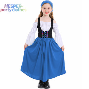 HESPER Costume traditionnel allemand pour filles, tenue de fête Oktoberfest, robe de fantaisie mignonne avec costume pour femmes adultes, polyester - Product Image 3