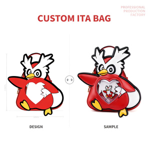 <span class=keywords><strong>Sac</strong></span> Ita personnalisé avec fenêtre en forme de cœur, ensemble cadeau assorti avec porte-clés et épingles de dessin animé, sacs <span class=keywords><strong>à</strong></span> <span class=keywords><strong>main</strong></span> pochette pour femmes, <span class=keywords><strong>pas</strong></span> <span class=keywords><strong>cher</strong></span> - Product Image 3