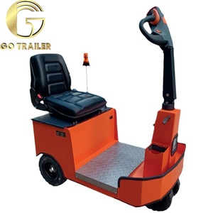 Véhicule de traction électrique de type remorque de 3000 kg 1100 N et petit véhicule de manutention monté <span class=keywords><strong>sur</strong></span> remorque, remorque à roues en caoutchouc plein - Product Image 1