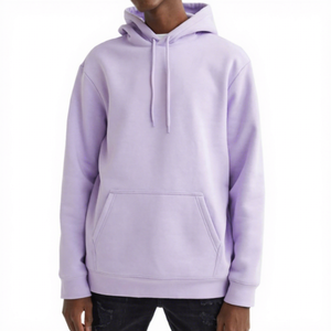 Custom Foam Printing Logo Blank 410 GSM Solid Lined ODM Winter Knitted <b>Waterproof</b> <b>Hoodie</b> Polyester/Cotton Blend Oversized Men - Product Image 1