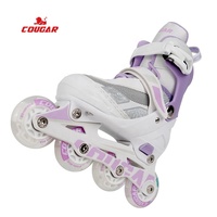 Patins à roulettes pour enfants COUGAR avec taille réglable, patins à roulettes pour enfants, entraînement sportif en plein air, chaussures de patinage