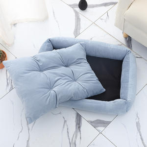 Lit de luxe personnalisé pour animaux de compagnie 45*31cm <span class=keywords><strong>panier</strong></span> de <span class=keywords><strong>chat</strong></span> chaud à motif solide accessoire de livraison directe pour animaux de compagnie et camping - Product Image 4