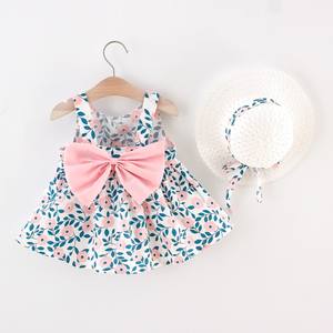 Mysweeby Vente en gros Nouvelle Arrivée Vêtements d'été pour enfants Robes décontractées à imprimé sans manches pour filles Robes à pois pour enfants Robes pour filles - Product Image 4