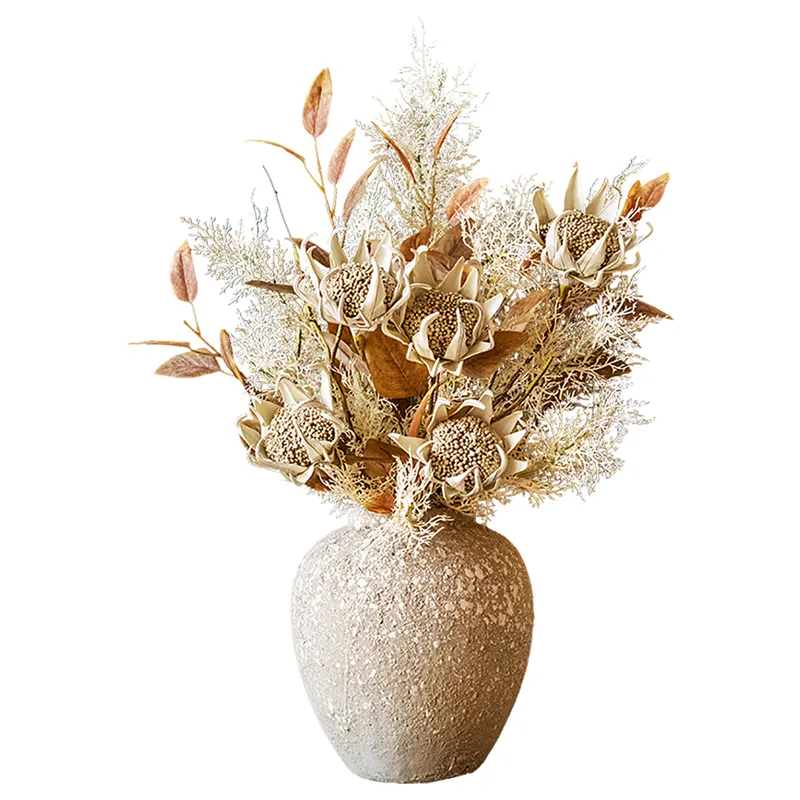 High-end hand bouquets home wedding decoration dried flowers artificial decoration flowers simulation bouquets