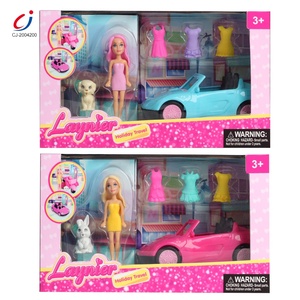 Ensemble de robes de couleur et de voiture, jeu de mode pour filles, robe de poupée DIY pour filles, cadeau - Product Image 2