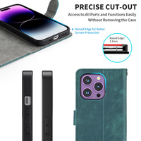 Funda protectora de cuero desmontable de TPU para Transsion Infinix Note 50s 50 Pro +, función de billetera con ranura para tarjeta antirrobo para teléfonos móviles