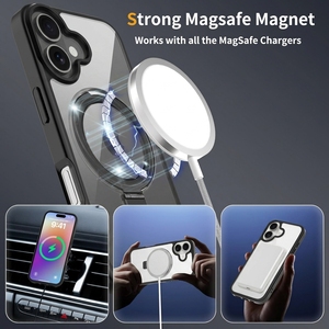 Coque Magnétique avec Anneau Support Béquille, Dos Mat Translucide PC TPU Antichoc, Protection pour iPhone 17 Pro Max - Product Image 4
