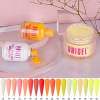 Unigel - Set de Esmalte de Uñas Acrílico 3 en 1, Gel y Laca, Vegano, No Tóxico, Venta al Por Mayor # 073- # 090 Combinación de colores OEM ODM Personalizado