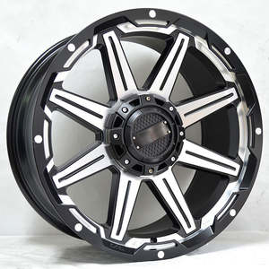 Roues de voiture 15 16 <span class=keywords><strong>17</strong></span> 18 pouces alliage d'aluminium noir Cool multi-rayons 4x4 vente en gros jantes de roue en fonte pour SUV - Product Image 4