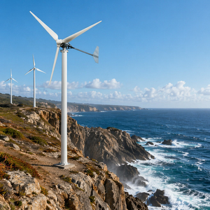 Générateur éolien horizontal de 50 kW 220 V/380 V avec pales en fibre de verre renforcée de 12,6 m de diamètre de rotor - Product Image 5