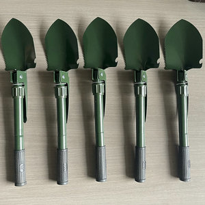 Multi Function Folding Shovel Military Green Small Portable Outdoor Camping Entrenching Tool D-Grip Handle - Product Image 2