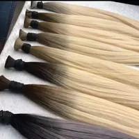 Großhandel russische slawische menschliche schwarze Jungfrau unverarbeitete Haare Bulk-Größe 26 Zoll Cabelo Organico 10A Klasse Nerz Bündel Bulk