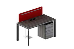 Vente en gros de meubles commerciaux au design moderne cloisons de poste de travail pour ordinateur table de personnel de bureau pour 4 personnes bureau - Product Image 2