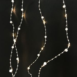 Pin Hoạt Động 20 Leds Chuỗi Ngọc Trai Vòng Hoa Đảng Cổ Tích Đèn Cho Phòng Ngủ Vườn Đám Cưới Kỳ Nghỉ Trang Trí Cho Vườn - Product Image 6