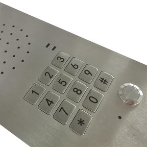 Intercomunicador de acero inoxidable con altavoz para control de <span class=keywords><strong>acceso</strong></span> de fábrica con un solo botón de pulsación para hablar - Product Image 5