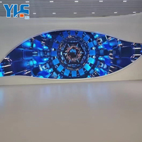 Écran LED cube publicitaire intérieur P2.5 Module d'écran LED de forme irrégulière Mur vidéo d'affichage cube LED à rafraîchissement élevé